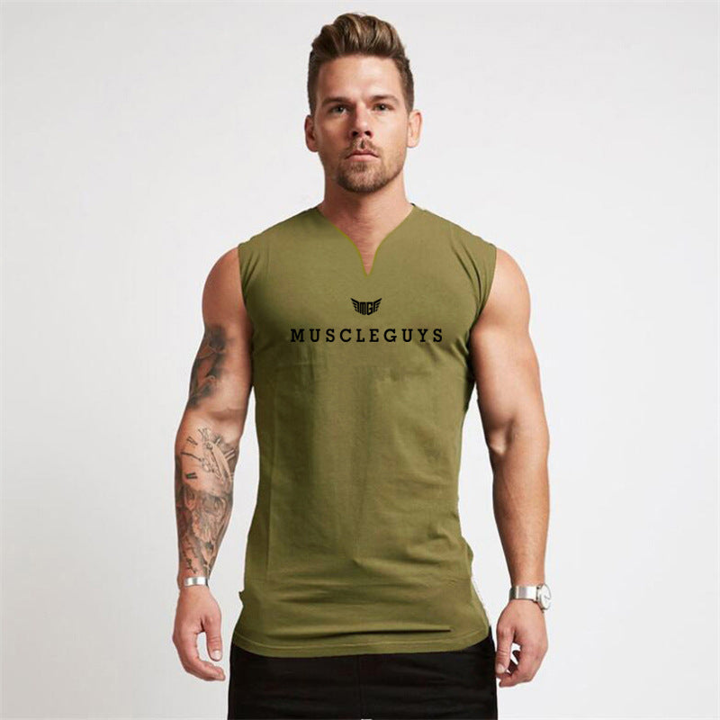 V-Neck Loose Fitness Tank Top