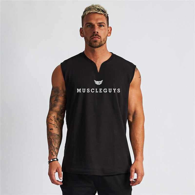 V-Neck Loose Fitness Tank Top