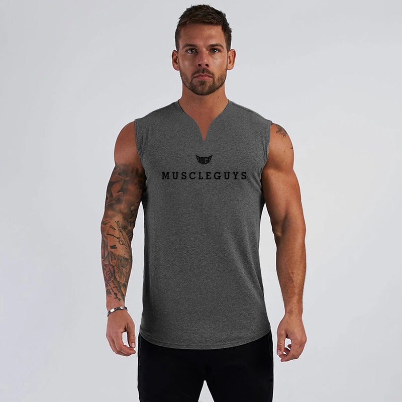V-Neck Loose Fitness Tank Top