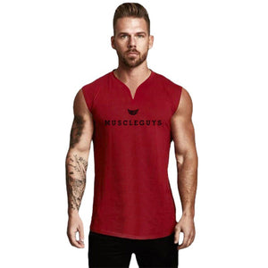 V-Neck Loose Fitness Tank Top