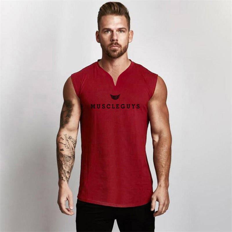 V-Neck Loose Fitness Tank Top